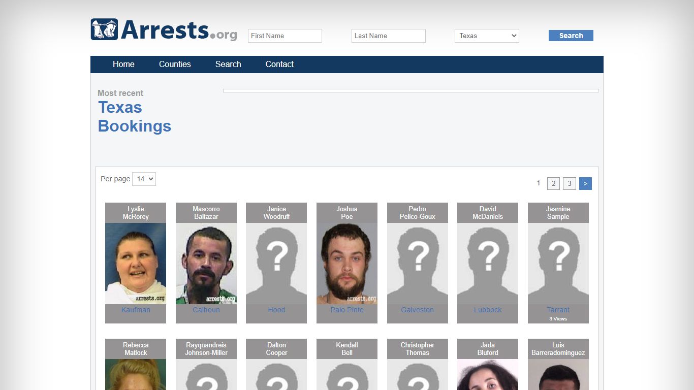 Search Texas Texas Jail Arrest Records